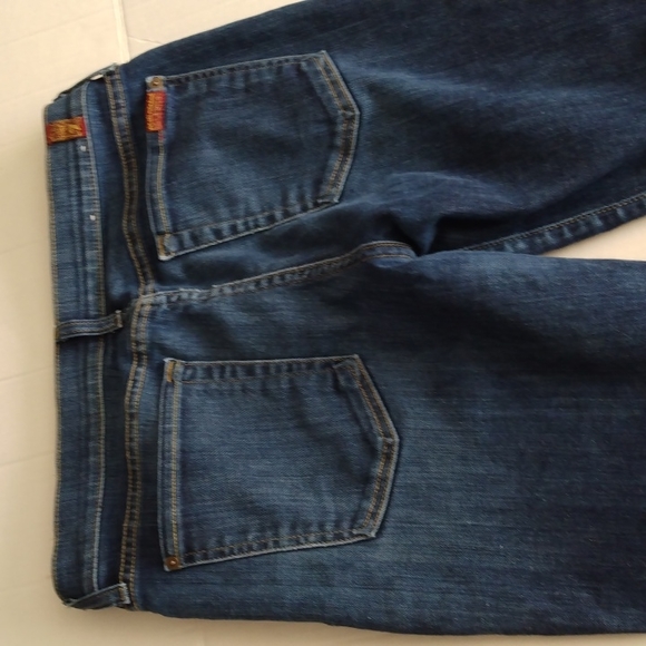 7 For All Mankind Skinny Crop & Roll Jeans - Picture 12 of 14